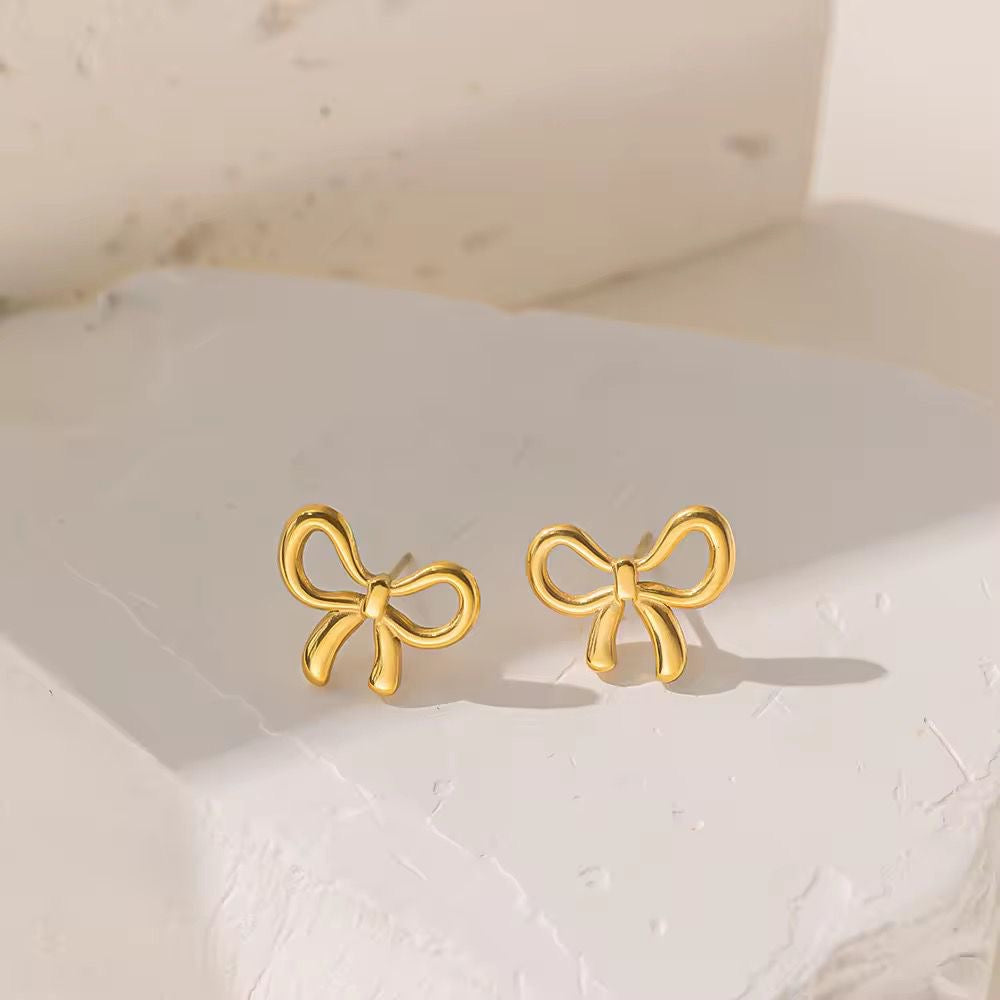 18K Cute Bow Set