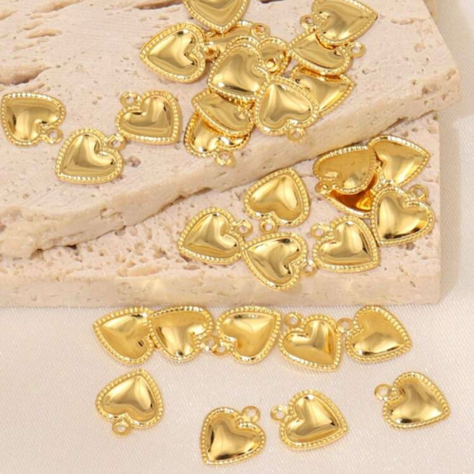Shell Heart Charm