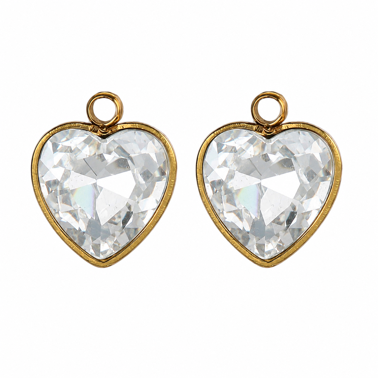 Zirconia Heart Charm