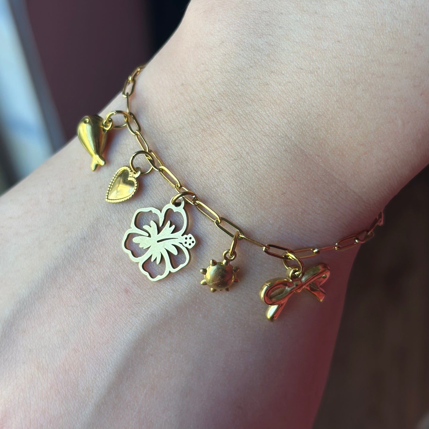 Lily flower charm