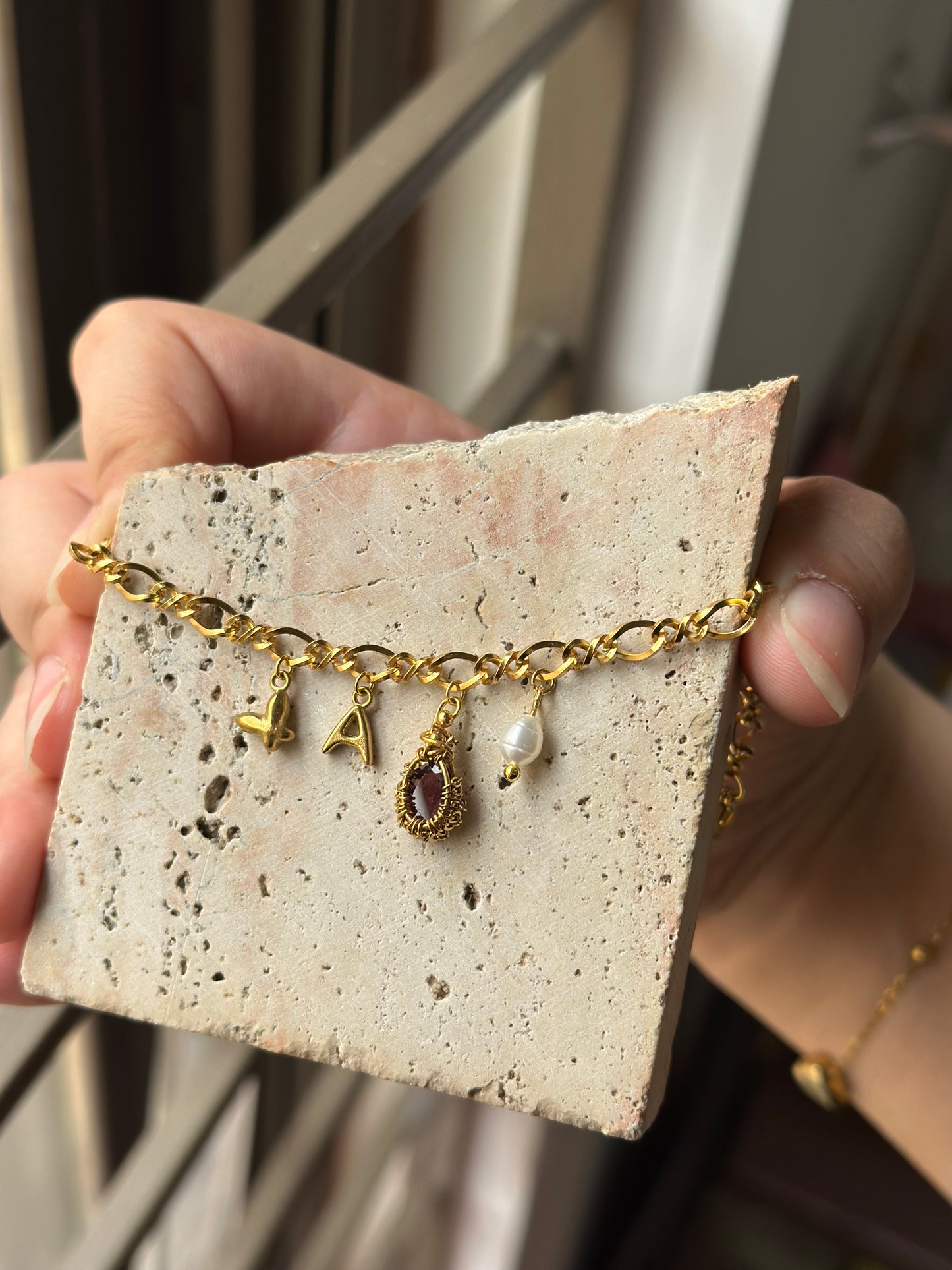 18K Twisted Bracelet Chain