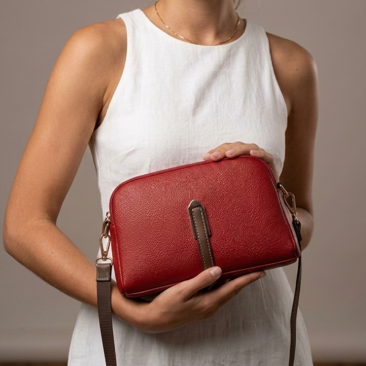 Raspberry Truffle Crossbody