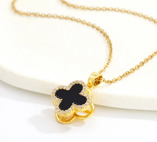 Clover Rotating Charm Pendant