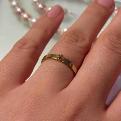 18k 316L Charm Ring- Adjustable